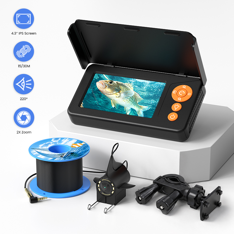 Fish Finder Battery - Underwater Fishing Camera 4.3’’ Screen Portable