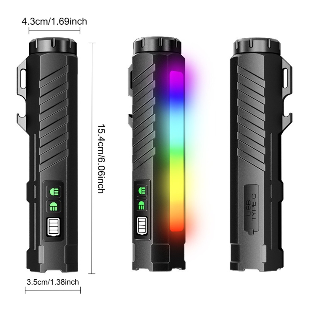 Tactical Flashlight Type-c Rec - Fishing Light ulasan dan harga
