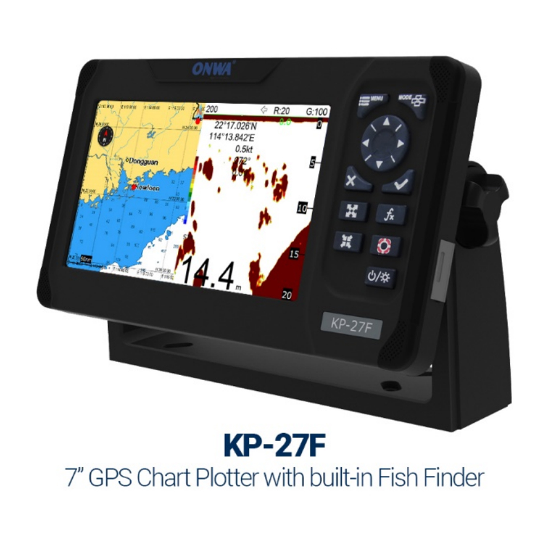 ONWA KP-27F 7-inch Marine GPS  - Fish Finder Transducer ulasan dan harga