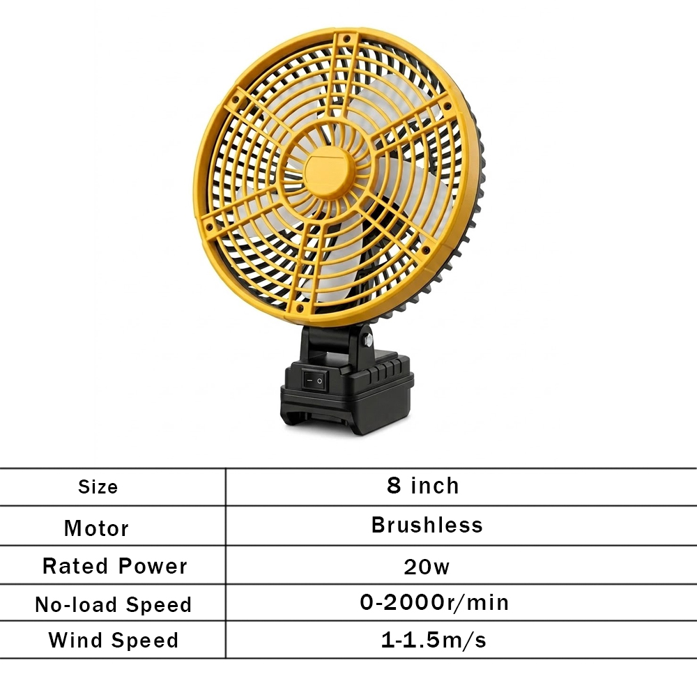 Brushless Camping Fan 8Inch Ou - Fish Finder Battery ulasan dan harga